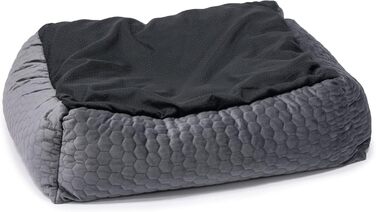 Ліжко для собак Karlie Liegebett Velvet L, 65x60x20 см, темно-сірий