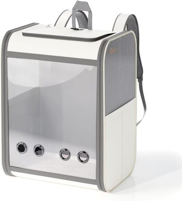 Рюкзак-переноска для котів та собак SWIHELP, сірий. Безпечна переноска для тварин, ідеальна для подорожей