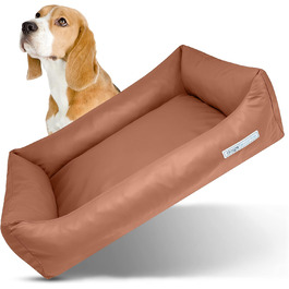 Лежанка для собак XL, 130x95 см, м'яка, зручна, колір Cognac