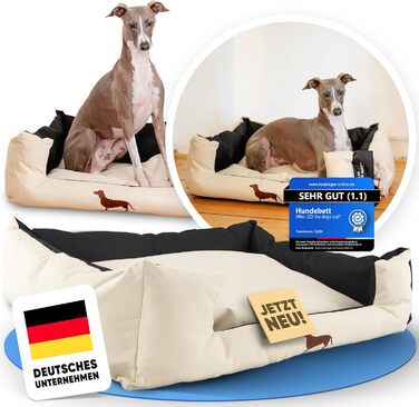 Крісло-ліжко для собак: міцне та зручне, для великих та маленьких собак, цуценят та літніх тварин. Крісло-ліжко для собак, корзина для собак, різних кольорів (S, пісочний)