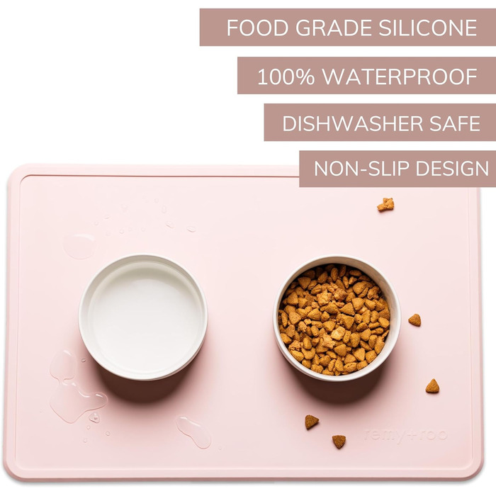 Килимок для годування собак та котів Remy+Roo | Силіконовий, 100% водонепроникний, неслизький, для миття в посудомийній машині