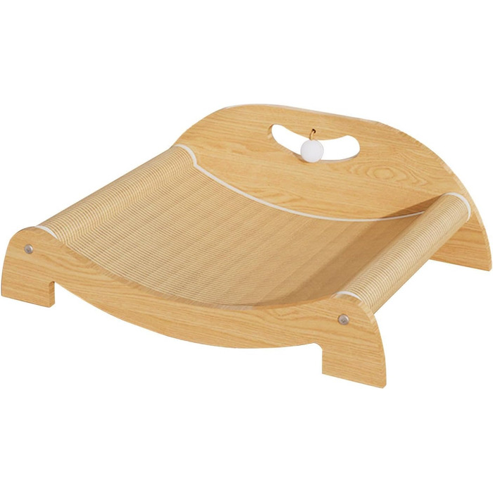 Кігтеточка для котів перfk, лежанка з картону та сизалю, іграшка-м'ячик, для середніх котів