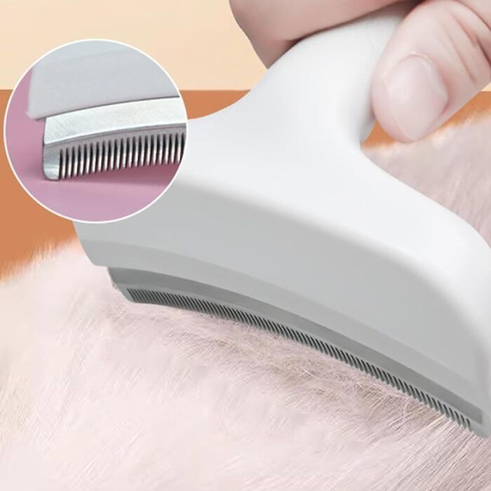 Набір гребінців від бліх для котів та собак: видалення бліх, шерсті та вичісування блукаючого хутра. Включає гребінець для чищення зубів V-подібної форми та самоочищувані гребінці.