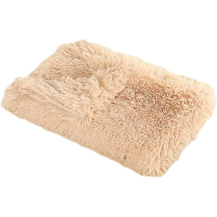 М'яка флісова ковдра для собак та котів, одностороння, тепла, 127x100 см, колір шампань