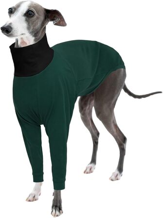 Теплий плед для Whippet, Greyhound: флісовий халат, одяг для собак, піжама (Оливковий, S)