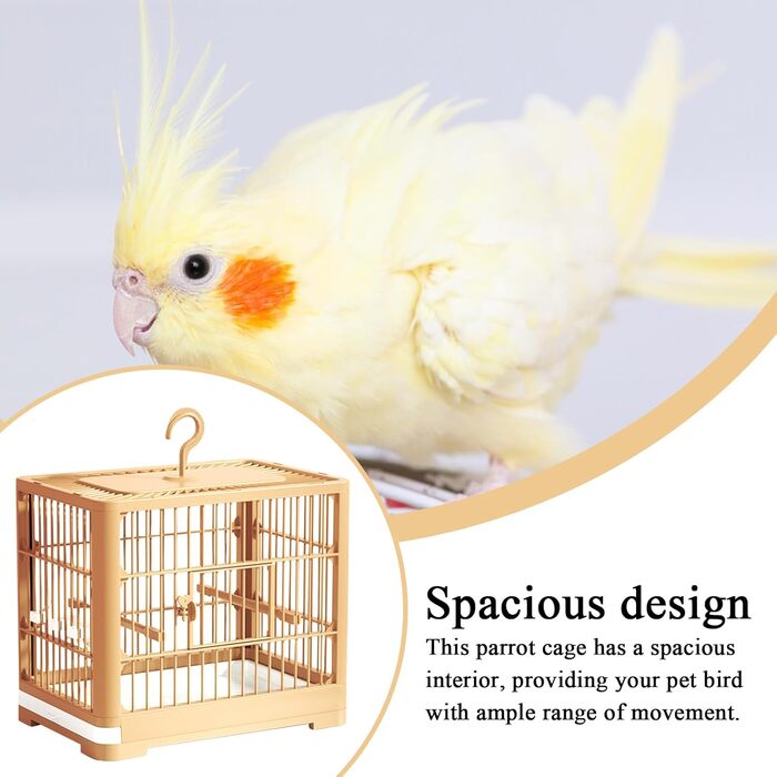 Транспортний ящик Vogeltransportbox для птахів: переноска для хвилястих та корел, з висувною шухлядою, 32x25x13 см