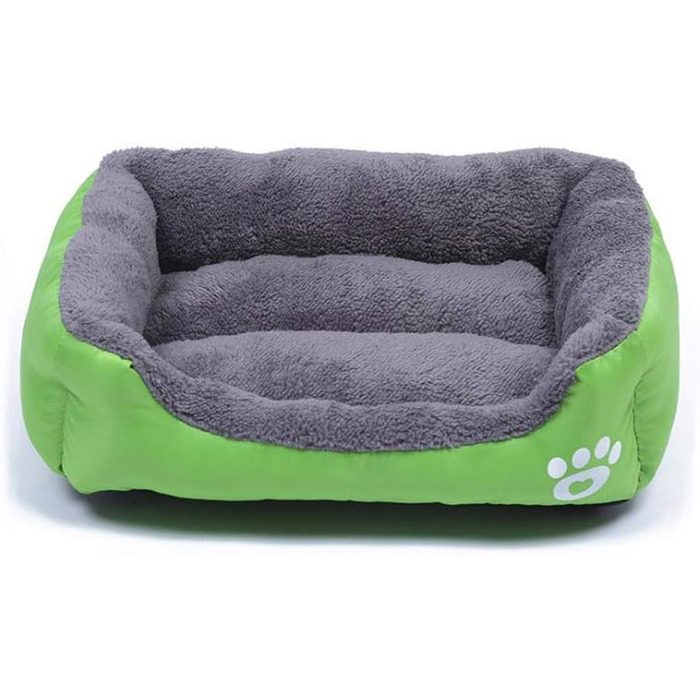 Крісло-ліжко для собак, лежанка для собак, зелена, квадратна (L)