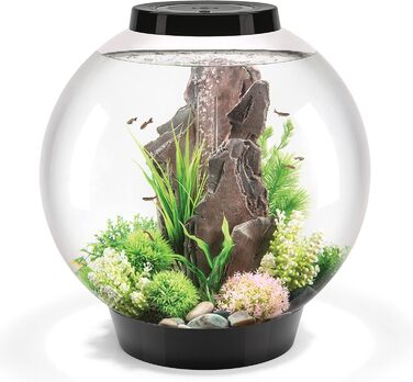 Акваріум biOrb CLASSIC 60 LED чорний, комплект з фільтром, LED-підсвіткою та керамічним ґрунтом, акрилове скло, 60 л