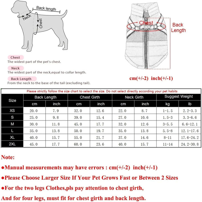 Водонепроникна куртка для собак на зиму, для малих та середніх порід, з кріпленням для повідка, для французьких бульдогів (Хакі, L)
