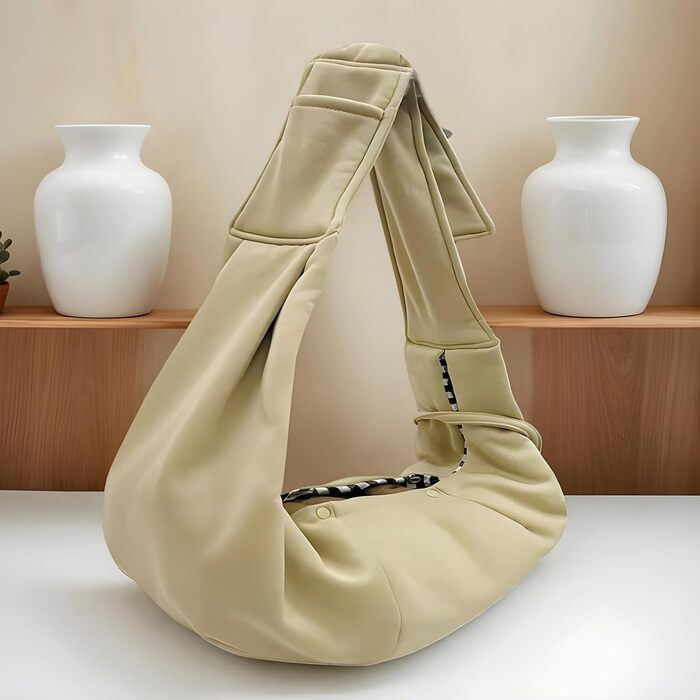 Сумка-переноска для собак | Дихаюча переноска для цуценят з вентиляцією - легкий багатофункціональний аксесуар для подорожей, походів, активного відпочинку, прогулянок, громадського транспорту та покупок, хакі