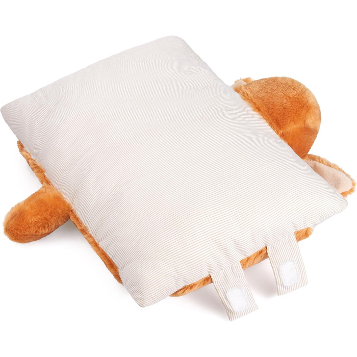 М'яка іграшка-подушка BRUBAKER, собака - 2 в 1 плюшевий звір та подушка - 40 x 30 см, коричнева