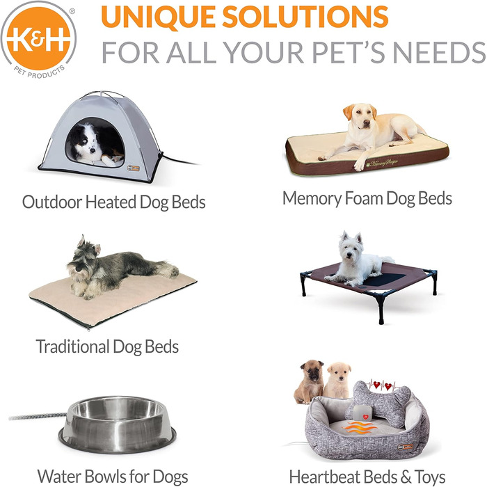 K&H Pet Products заспокійлива іграшка для собак з імітацією серцебиття, подушка-серце, для великих порід, 25,4 см, червона