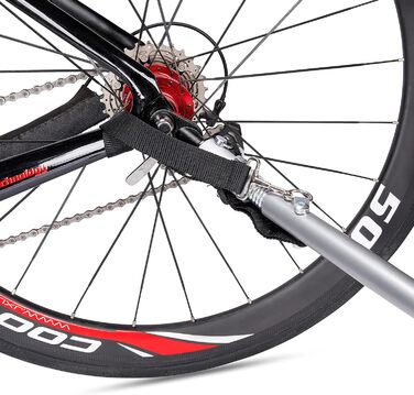 Велосипедний причіп CXWXC зі стоп-кабелем, великий об'єм 120л, вантажопідйомність 40кг, складаний вантажний причіп з тентом та прапорцем безпеки - ідеальний для щоденного транспортування, блакитний