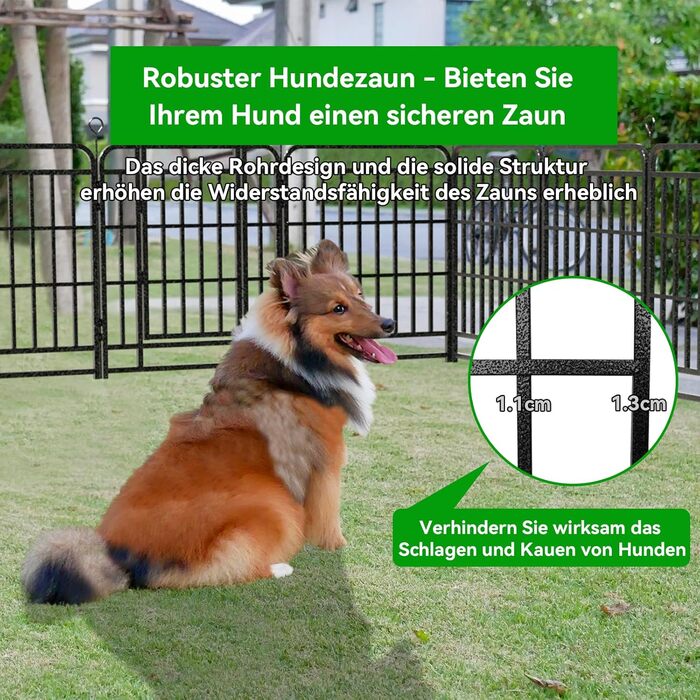 КіяГро вольєр для цуценят 544см, 8-секційний, розкладний, з дверцятами, для собак, котів, кроликів, для саду, без інструментів