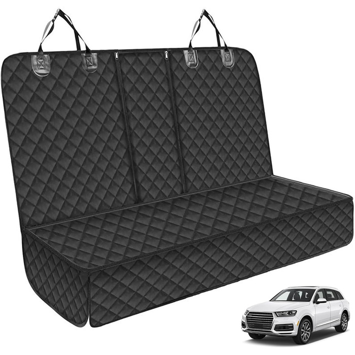 Водовідштовхуючий чохол на заднє сидіння для собак: захист сидіння авто, чохол для тварин, стійкий до ковзання та подряпин (135 x 120 см)