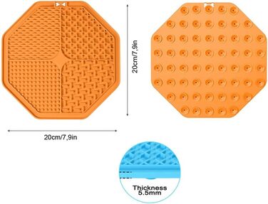 Лежанка-заспокійлива для собак з присосками (2 шт.) - блакитний та помаранчевий кольори