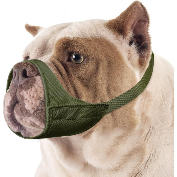 М'який нашийник-мавка для собак з короткою мордою Mayerzon: Чихуахуа, Ши-тцу, Американський Буль, Боксер, цуценята. Ідеально для грумінгу та візитів до ветеринара. Розміри XXS (обвід морди 3.5-4.25) та M (обвід морди 7-8.25).