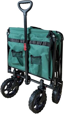Фросал Візок для собак Бруно, зелений, складний | Транспортний візок для тварин