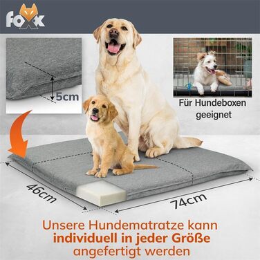Килимок для собак та котів Foxx - водонепроникний лежак для собак, розмір 74x46x6 см