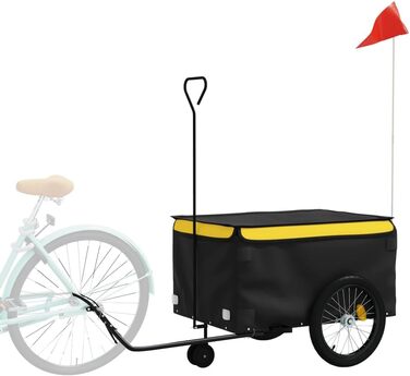 Причіп для собак Gecheer, 30 кг, жовтий (137 x 68 x 59 см)