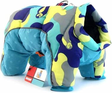 Зимова куртка для собак Geposterte, тепла водонепроникна куртка для собак, камуфляжний принт, 3XL, для великих собак