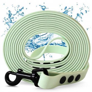 Повідець для собак (малих та великих порід) 15м, водонепроникний, міцний, довгий, м'ятний