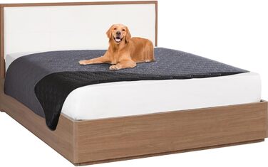 Водонепроникний плед для собак Nizirioo, 130 x 200 см, двосторонній, стійкий до подряпин, для собак та котів (темно-сірий)