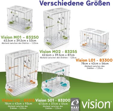 Клітка для птахів Vision II M02, мала, висока