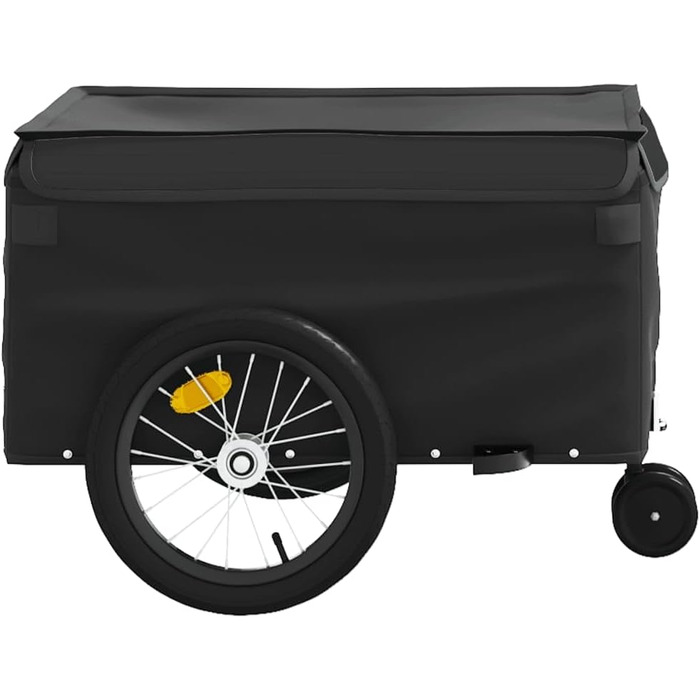 Причіп для велосипеда, 45 кг, з чорного металу, для собак