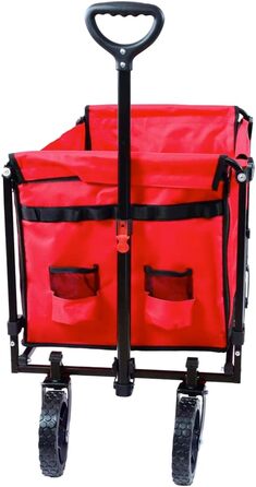 Фросал Візок для перевезення собак Бруно червоний складний | Транспортний візок для собак з легким доступом