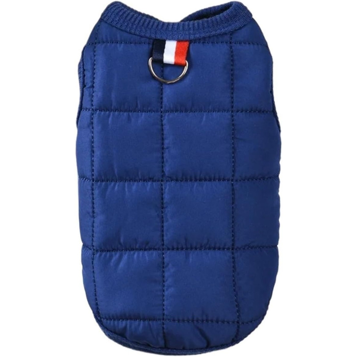 Теплий зимовий одяг для собак, вітронепроникний, з утепленою підкладкою з флісу, зручний одяг для чихуахуа та аксесуари для домашніх тварин для холодної погоди, легкий та ізольований (блакитний, L)