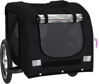 Фарм-причіп для собак Gecheer: міцний каркас з заліза, оксфордська тканина, дах з ПВХ, для безпечних та комфортних поїздок з домашніми тваринами