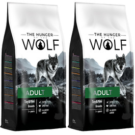 Сухий корм для собак великих та дуже великих порід The Hunger of the Wolf з куркою та ягнятими для здоров'я суглобів, 14 кг