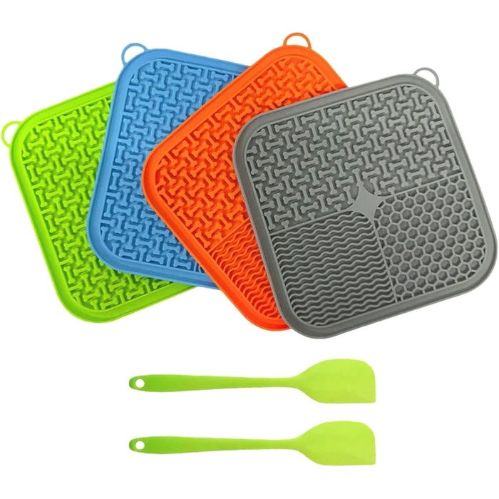 Набір мисок для собак та котів з повільною годівлею WANGQIQI (2 шт., 20*20 см)