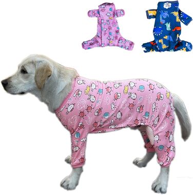 Піжама для собак з флісовою підкладкою, мила піжама з сердечком для собак, теплий м'який комбінезон для кошенят та собак, тепла та зручна одяг для домашніх тварин (Рожева, XXXXL)