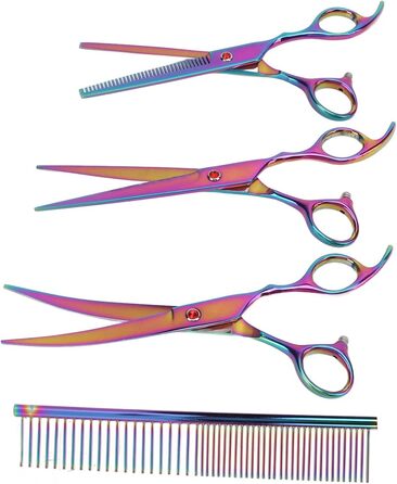 Набір професійних ножиць для грумінгу собак, нержавіюча сталь, для дому та салону