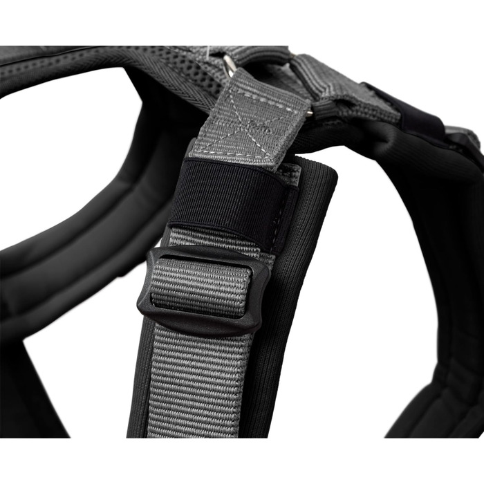 Нашийник для собак HUNTER Maldon, чорний/сірий, XS: м'який, комфортний, з 3M Scotchlite, 4-разове регулювання, з м'яким ручним захопленням