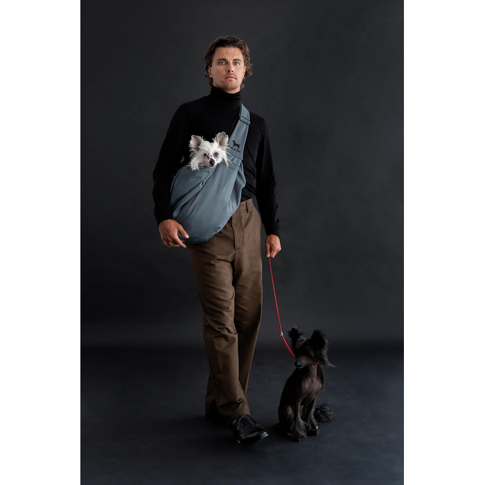 Трансформер для собак Noah & Paw: переноска для маленьких собак до 10 кг з регульованим ременем та м'яким хутром, подвійний захист, преміум-тканина Twill