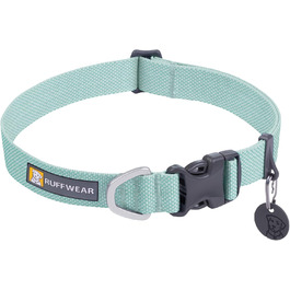 Нашийник для собак RUFFWEAR Hi & Light, ультралегкий і міцний, Tubelok-стрічка, алюмінієве кільце, Sage Green, розмір S (28-36 см)
