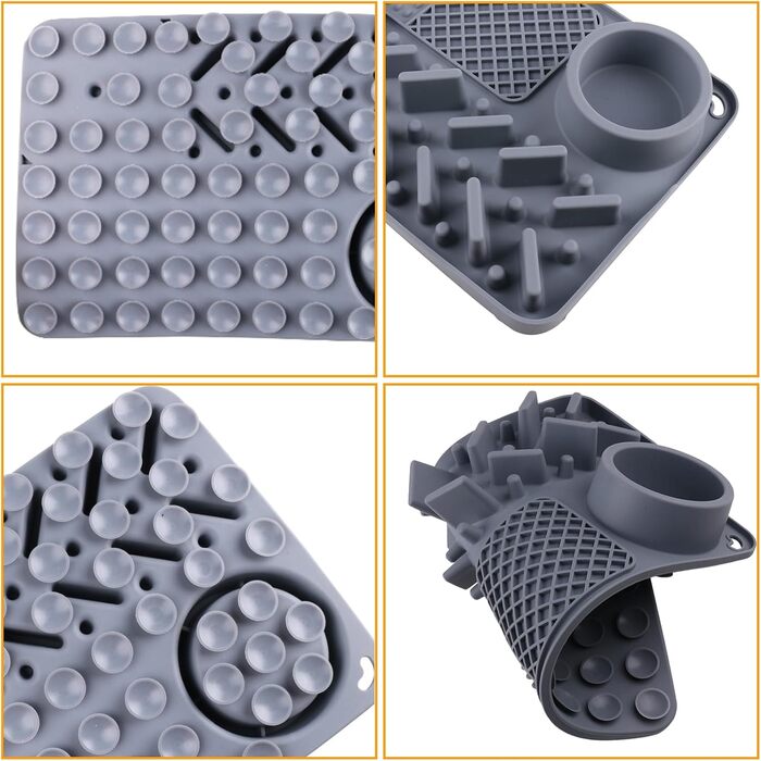 Лежанка-заспокійник для собак Schleckmatte Hund 30x20.5 см з присосками, антиковзаюча, BPA-Free, для повільного годування, зменшує тривожність під час купання, грумінгу та тренувань