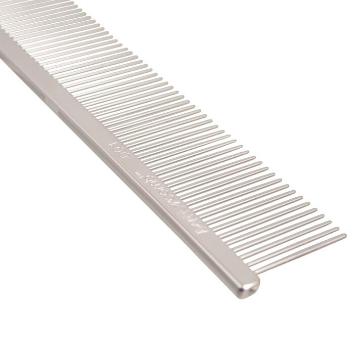 Грубий гребінець для собак Chris Christensen 002, 19,1 см – професійний догляд за шерстю, міцний, з нержавіючої сталі, хромоване покриття