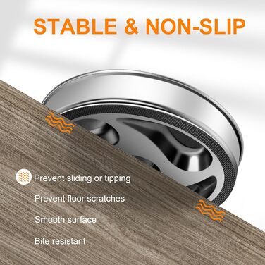 Антиблінковий набір для собак ACEONE з нержавіючої сталі 304, з силіконовим килимком, повільний годівниця для собак, великий антиблінковий набір для собак з підкладкою