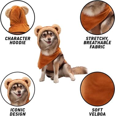 Худі-костюм Євока Star Wars: офіційний, з капюшоном та навушниками, розмір M, багатокольоровий