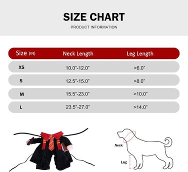 Костюм на Хелловін для собак DELIFUR - Чарівник, для котів, косплей, відпочинок, карнавал, маленькі та середні породи, великий розмір L, мультяшний