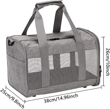 Транспортувальна сумка для собак та котів до 7 кг - переноска для собак та котів, 38x25x26 см