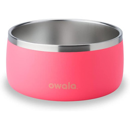 Миска для домашніх тварин Owala, нержавіюча сталь, 1,3 л, рожева (Hyper Flamingo)