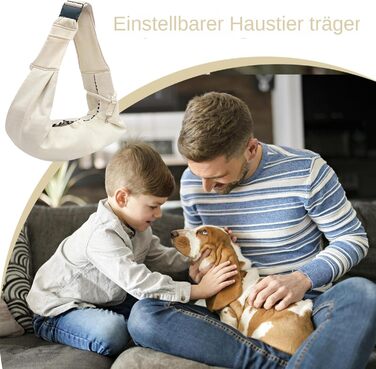 Сумка-переноска для собак та котів - зручна переноска для тварин, регульовані ремені, легке аксесуар для прогулянок та активного відпочинку, бежева