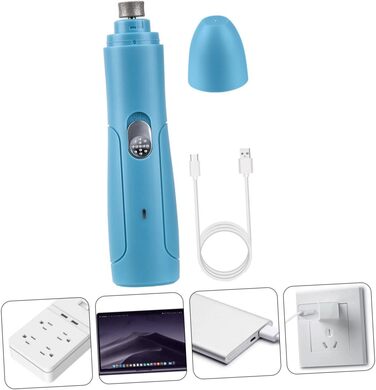 Електричний триммер для нігтів Milisten для собак та котів - тиха робота, регулювання швидкості, ергономічний дизайн