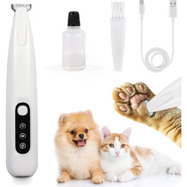 Триммер для собак ALL FOR PAWS з LED-підсвічуванням – 18 мм, тихий (35 дБ), вологостійкий (IPX4), USB, для стрижки лап, вух, обличчя та задньої частини тіла