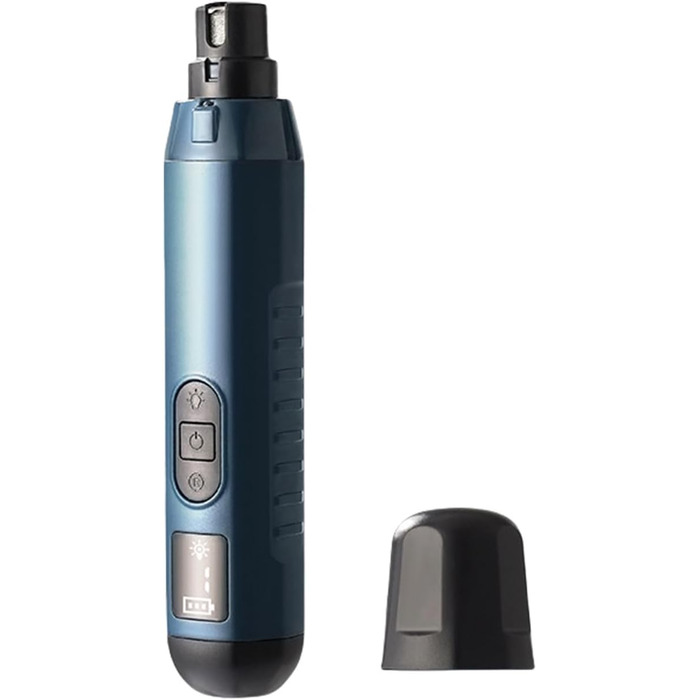 Електричний точильний верстат для нігтів домашніх тварин з подвійним світлом та LCD-дисплеєм, для точного підрізання нігтів, блакитний